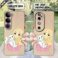 VIVO V40 case _VIVO V40 PRO case and VIVO V40 LITE case - Black silicone casing Cool flexibleBENING
