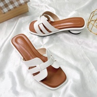 รองเท้าแฟชั่นแบรนด์ ARUN รุ่น AR2033 ส้นมาการอง พื้นนิ่ม หนังนิ่ม