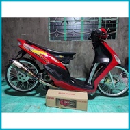 ◇ ✑ ✸ Mio Sporty/Soulty Replica Pro "Decibel Killer" Power Pipe(Stock-160cc) Black Straight Elbow