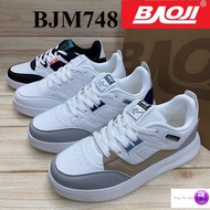 Baoji BJM 748 รองเท้าผ้าใบชาย (41-45) สีดำ/ขาว/ขาวน้ำเงิน/ขาวเทา