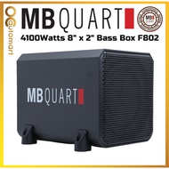 MB Quart 8" x 2" Bass Box Active SubWoofer 4100 Watts Woofer Built in Amplifier With Box F802