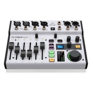 Behringer Flow 8 8-Input Digital Mixer with Bluetooth Audio and App Control, 60 mm Channel Faders, 2