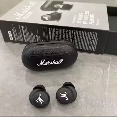 Marshall Mode II True Wireless Bluetooth Earbuds IPX5 Waterproof 25H Battery Sports Music TWS In Ear