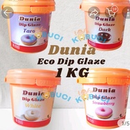 DUNIA ECO DIP GLAZE UKURAN KEMASAN EMBER PAIL PIL 1KG 1 KG KILO OLESAN CELUPAN SELAI TOPPING COCOK U