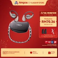 Amgras LuxeBuds Bag Bluetooth Earphone Open Wireless Earbuds Low Latency Bluetooth 5.4 IPX5