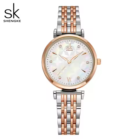 Shengke Brand Luxury Bracelet Women Watch Rosegold Wristwatches for Women Top Sales Japanese Quartz 