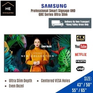 SAMSUNG 43" / 50″ / 55" / 65" Inch QBC Series 4K UHD Smart Digital Signage Commercial Project TV Tel
