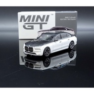 MASH Mini GT 1/64 BMW i7 xDrive60 Alpine Black/White 959