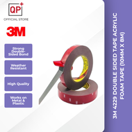 3M 4229 DOUBLE SIDED TAPE ACRYLIC FOAM TAPE (10MM X 8M) l PITA PELEKAT l 胶带