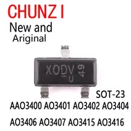 20PCS New and Original SOT-23 AO3400 AO3401 AO3402 AO3404 AO3406 AO3407 AO3415 AO3416