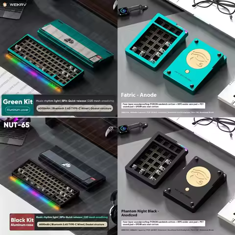NUT65 X Stars21 Mechanical Keyboard Aluminum Kits 68% Layout Hot Swap Rgb Gaming Keyboard Gasket Pc 