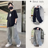 【Beryl kids】Boys casual loose Korean version pants breathable，4-12 years old