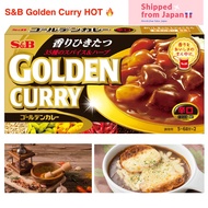 S&amp;B Golden Curry Sauce Mix HOT 198g (5 servings x 2 in 1 pack) Japanese Curry Mix Made in Japan