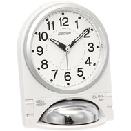 Seiko Clock (Seiko Clock) Seiko Clock Alarm Clock Analog Loud Volume Switchable Alarm PYXIS Raiders White Pearl NR436W SEIKO