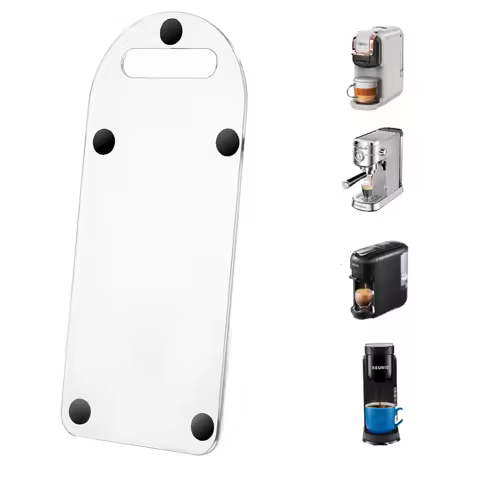 Slider Mat for Coffee Machine Accessories, Acrylic Sliding Pad Compatible with Keurig, Ninja Coffee 