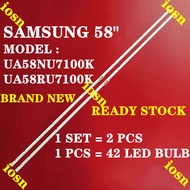 SAMSUNG UA58NU7100K UA58RU7100K TV LED BACKLIGHT BAR READY STOCK UA58NU7100 UA58RU7100