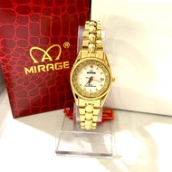 Jam Tangan Wanita Permata Mirage Rx Kuning Tanggal Aktif Tahan Air Original