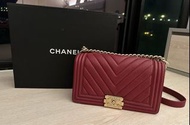 Boy Chanel 25cm ，荔枝皮，seasonal colour