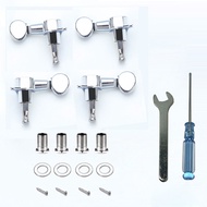 Ukulele Tuning Pegs Electroplated Small Round Head Fully Enclosed Small Four-String Guitar Tuning Pe