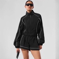A alo Sun Protection Jacket Coat-Alo Sun Protection Shorts-Jisoo Same Style Spring Summer Sportswear