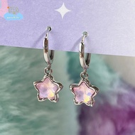 [LI] Gothic Cute Dream Fairy Moonlight Stone Star Pendant Earrings For Egirl Y2K EMO 2000s Harajuku 