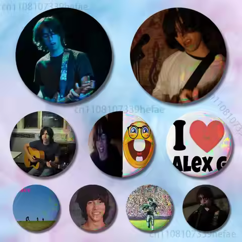 Alex G Album Insignia Badge Case For Decoration 44mm 32mm 58mm Round Tinplate Pin Brooch Gift