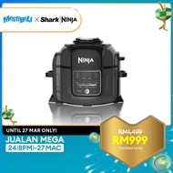 Ninja Foodi 8 in 1 Multi cooker in one pot Pressure cooker Broil Dehydrate Slow Cooker Air Fryer Grill Sear/Saute Steam &amp; More with 6L Capacity and Recipe Book - Ninja OP300