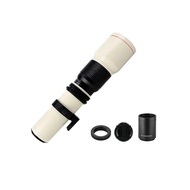 Lightdow Telephoto 500mm F8.0 with 2X Converter Manual Focus Lens for Canon Eos 2000D 200D 9000D 850