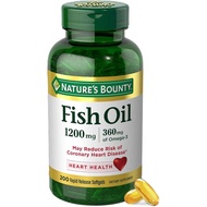 new Bounty Oil Omega3 Supplement-Support Heart Health, 1200mg Fish Oil, Omega-3, 200 Soft Capsules (