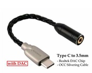 HiFi Grade Type C to 3.5mm Cable, Type C轉3.5mm （Realtek DAC Inside)