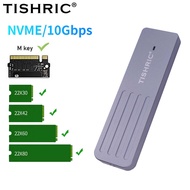 TISHRIC 2230 2240 2260 2280 SSD M.2 NVME Enclosure USB 3.0 to Type C M-key External Case 10Gbps Supp