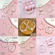 GLR- BUSINESS PACKAGE 12pcs Bracelet/ Wanita handmade Beaded Bracelet/ simple White Bracelet/ Korean