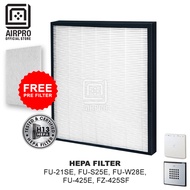 AIRPRO For Sharp Air Purifier HEPA Filter For FU-21SE, FU-S25E, FU-W28E, FU-425E, FZ-425SFE