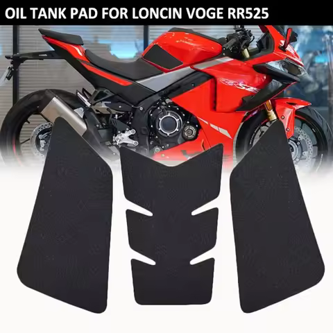 Motorcycle 3D Carbon Fiber Anti Slip Fuel Tank Pad Protector Side Knee Grip Sticker Pads For Loncin 