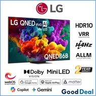 LG QNED86BSA ( 55" / 65" / 75" / 86" ) QNED evo AI QNED86 Mini LED 4K Smart TV