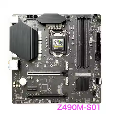 Suitable For MSI Z490M-S01 Desktop Motherboard Z490M S01 LGA 1200 DDR4 M-ATX Mainboard 100% Tested O