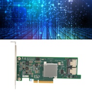 Zyyini การ์ดอาร์เรย์ดิสก์การ์ดการ์ด6G PCI E X8อาร์เรย์พร้อมอินเตอร์เฟซขนาดเล็ก2 SAS และแบนด์วิธ SATA