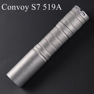 Convoy S7 Flashlight Stonewash Stainless Steel With 519A LED Floodlight 18650 Torch Camping Hiking L