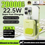 【CCC Certification】3c Powerbank 22.5W Fast charging 20000mah original Power bank With AC plug 充电宝