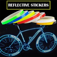 1cm * 8m Reflective Sticker for Safety Bicycle At Night Safety Decor