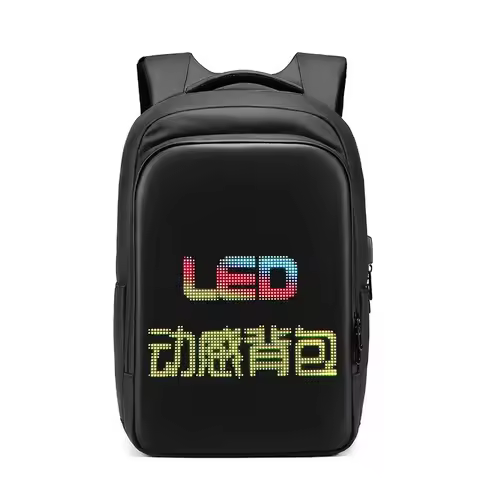 LED Display backpack Business travel 15.6 Inch Laptop Backpack Men DIY Smart backpack school Backpac