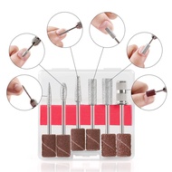 6pc/Set Nail Files Drill Bits Sand Buffer Sanding Bands For Nail Drill Machine Manicure Nail Tools