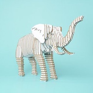 大象居家擺飾 3D手作 白色/環保紙材 /Pinkoi限定獨家販售