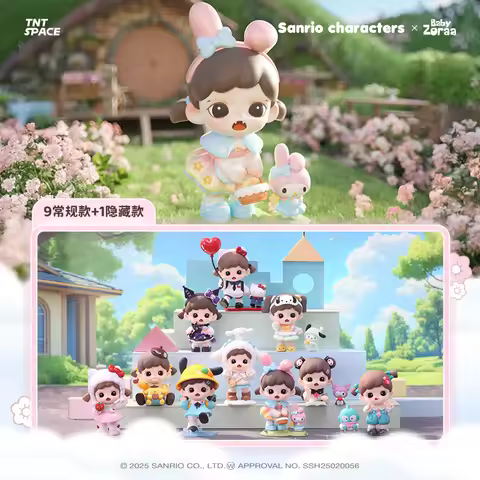 New Zoraa X Sanrio Roaming Happy Time Series Blind Box Toya Zoraa Kuromi Meldoy Cinnamoroll Desktop 