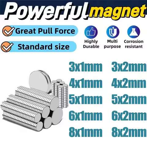 Super Powerful Magnet Round Disc Strong Magnet 3x1 3x2 4x1 4x2 5x1 5x2 6x1 6x2 8x1 8x2mm Magnet