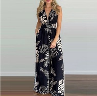 2022 Amazon AliExpress Wish Independent Station Digital Print Colorful Jumpsuit