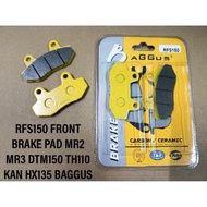 RFS 150i RFS150 FRONT BRAKE PAD LINING DISC COPPER CERAMIC CARBON SAMA=MR2 MR3 DTM150 TH110 KAN HX13