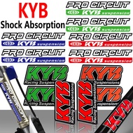 KYB Shock Absorber Stickers Motorcycle Shock Absorber Modified Stickers Waterproof Sunscreen Shock Absorber Stickers Motorcycle Shock Absorber Modified General Decals