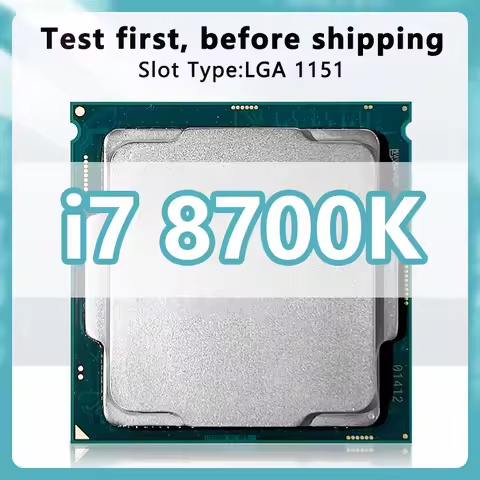 Core i7-8700K CPU 6 cores 12threads 3.7GHz 12MB 95W 8thGeneration Processor LGA1151 for H370 Z390 Mo