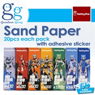 Hobby Mio Sand Paper Pre-Cut Adhesive #400 #600 #800 #1000 #1200 #1500 #2000 Sand Paper Holder Polis